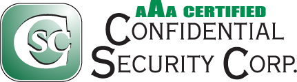 AAA Certified Confidential Security Corp. Logo